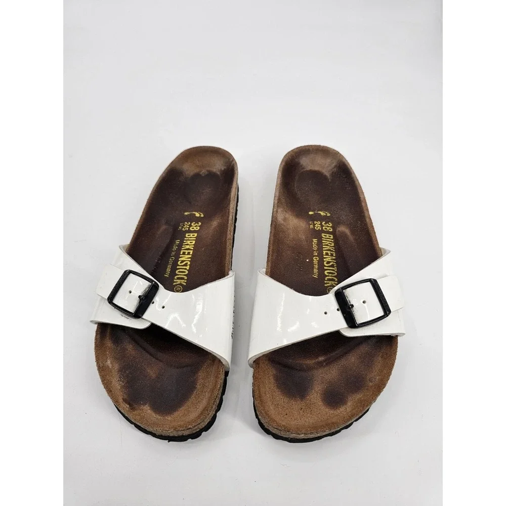 Birkenstock Madrid Birko Flor, White US‎ Men's 5 Women's 7 / EU 38